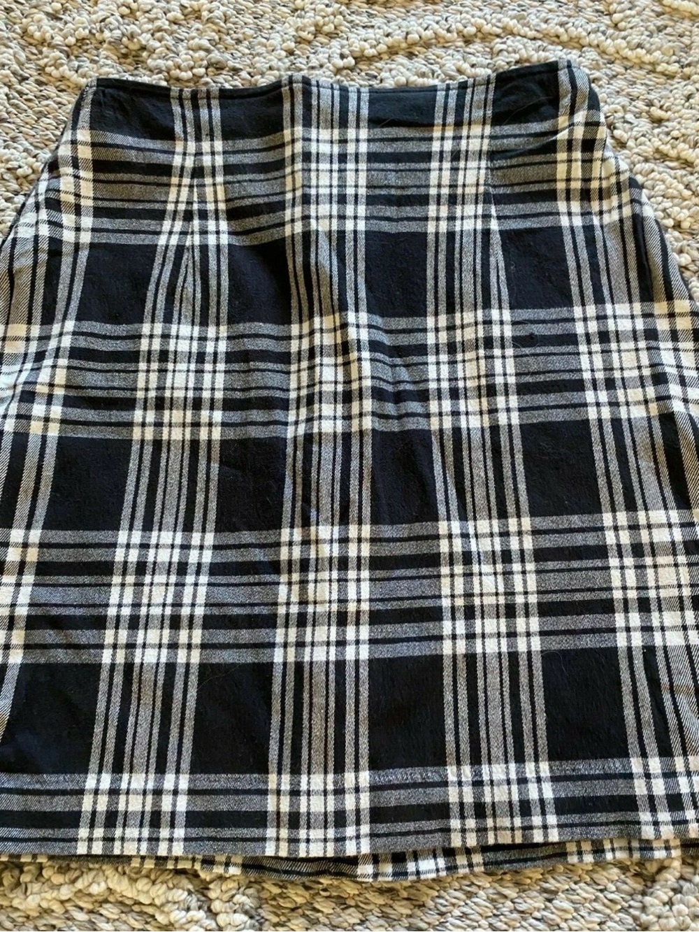 The Limited Black and White Plaid Pencil Skirt Size 8-004